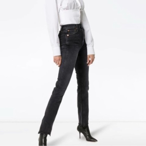 Redone Double Needle Black Jeans - Picture 2 of 7